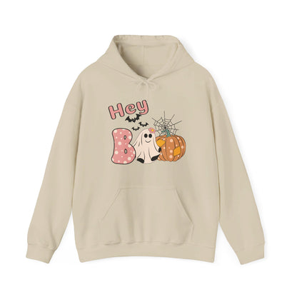 Hey Boo! Ghost Hooded Sweatshirt for Halloween