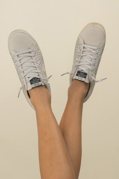 Glam Rhinestone Star Sneakers