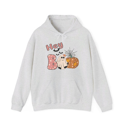 Hey Boo! Ghost Hooded Sweatshirt for Halloween