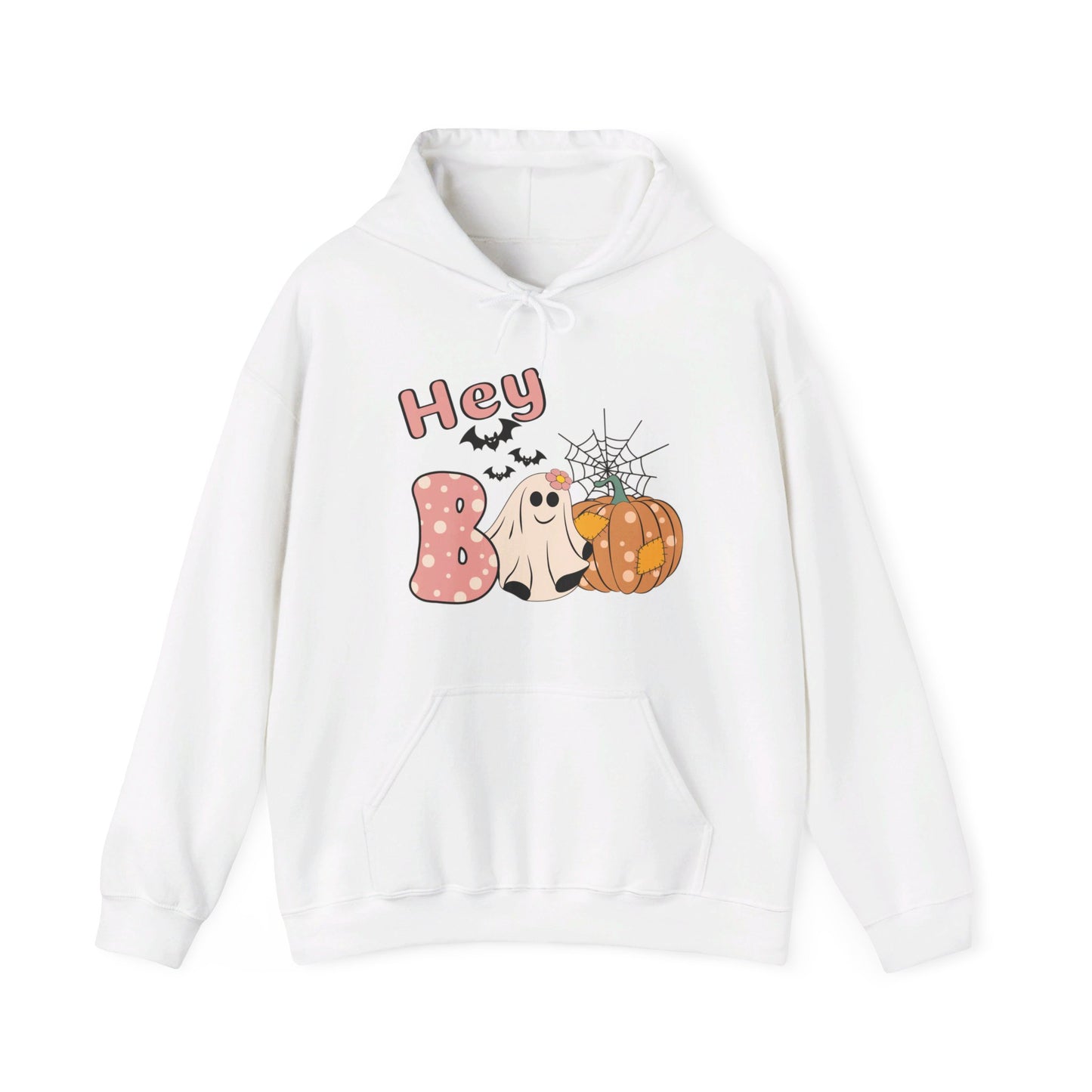 Hey Boo! Ghost Hooded Sweatshirt for Halloween