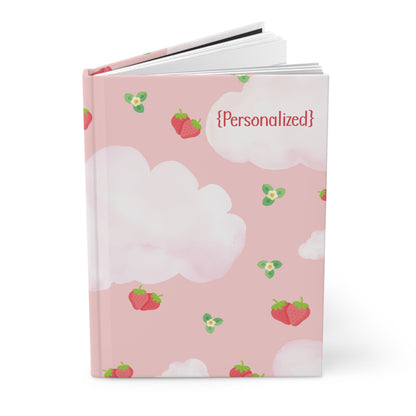 Personalized Journal Notebook- Strawberry Dreams