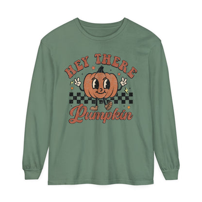 Cute Pumpkin Long Sleeve Comfort Colors Shirt