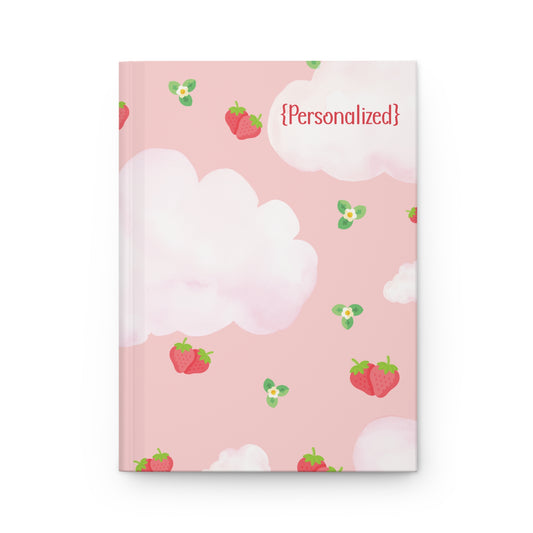 Personalized Journal Notebook- Strawberry Dreams