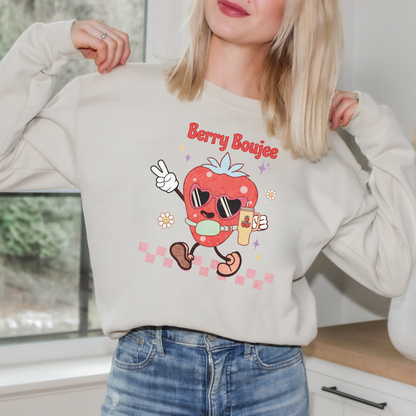 Strawberry Short Sleeve T-shirt "Berry Boujee"