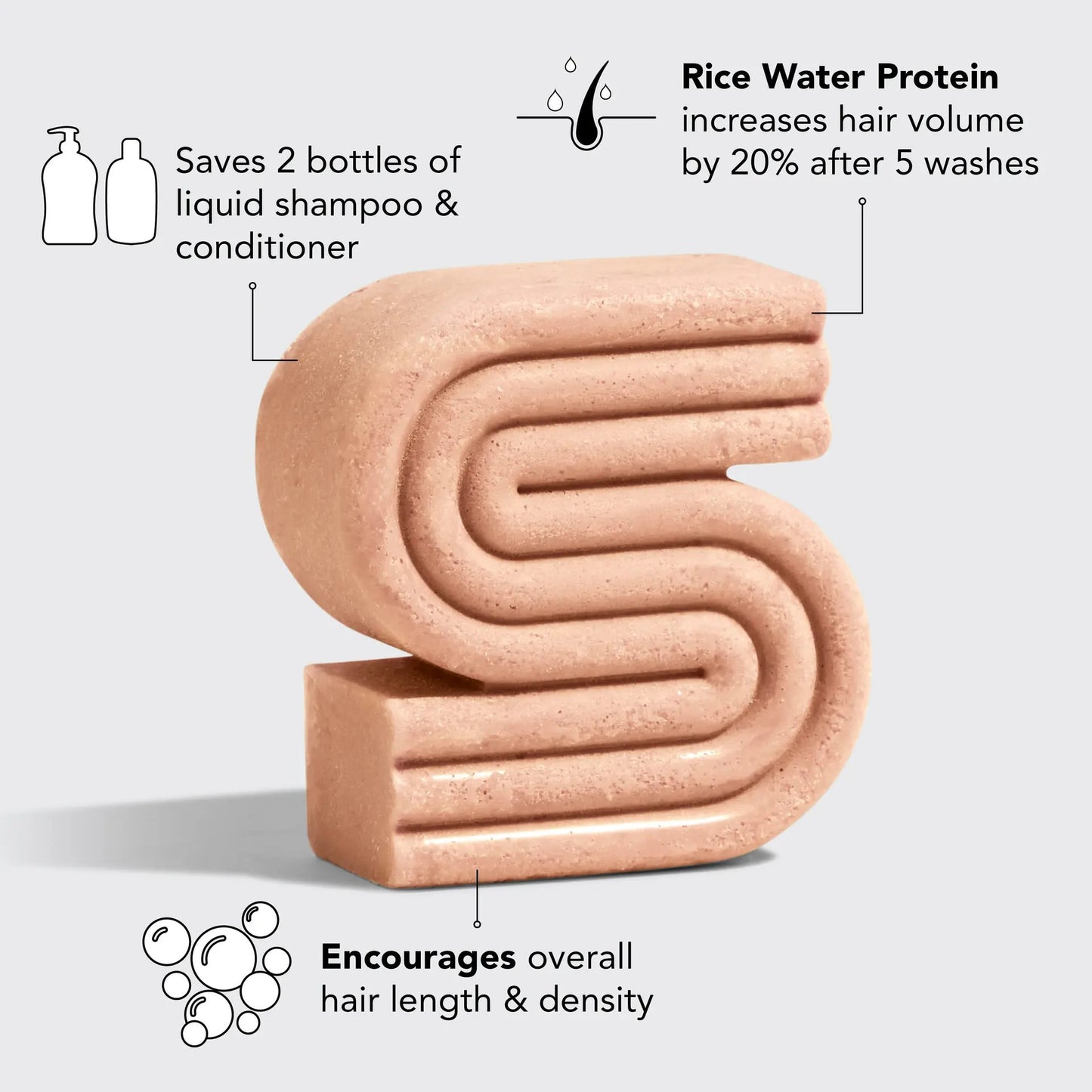 Kitsch Rice Water Protein Shampoo Bar