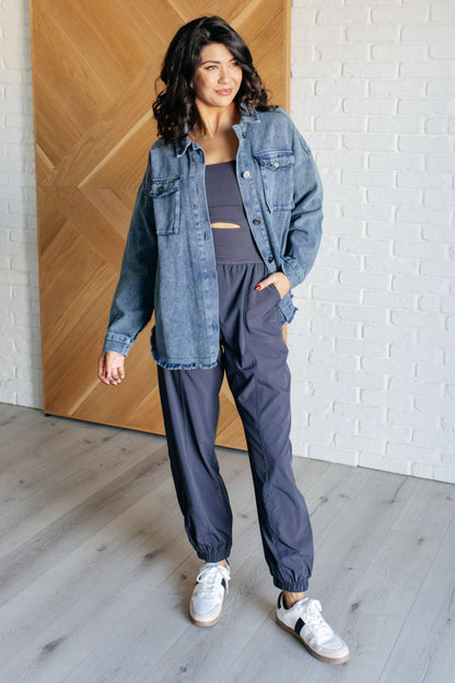 Raising Heart Rate Cutout Jumpsuit in Charcoal