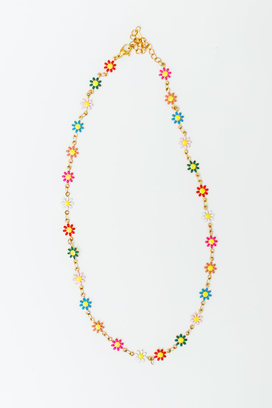 Watersafe Wildflower Retro Daisy Necklace