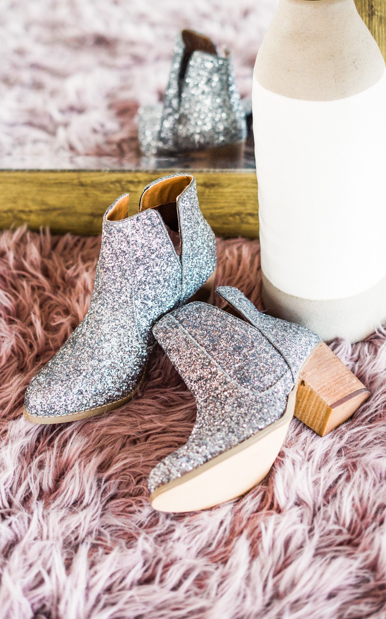 Fiera Booties in Pewter