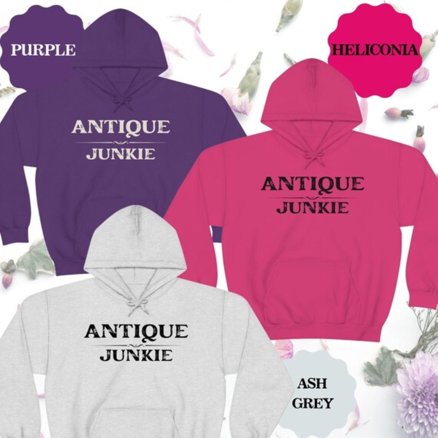 Antique Junkie Long Sleeved Hooded Sweatshirt