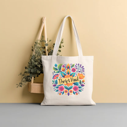 Thrifting Canvas Tote Bag "Thrift Haul"