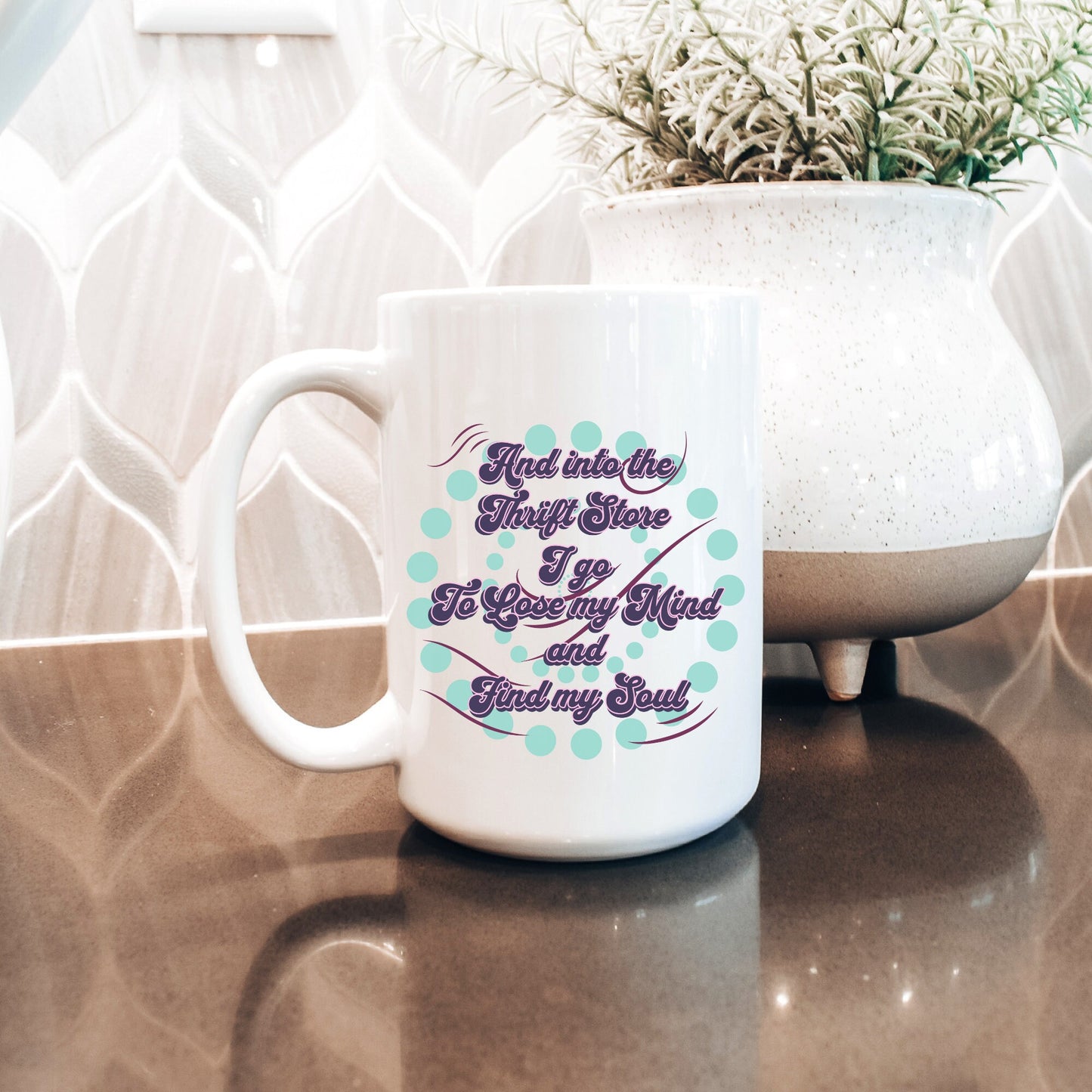 Thrift Store sayings 15 oz mug