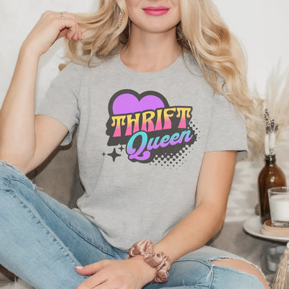 Thrifting Short Sleeved T-Shirt "Thrift Queen"