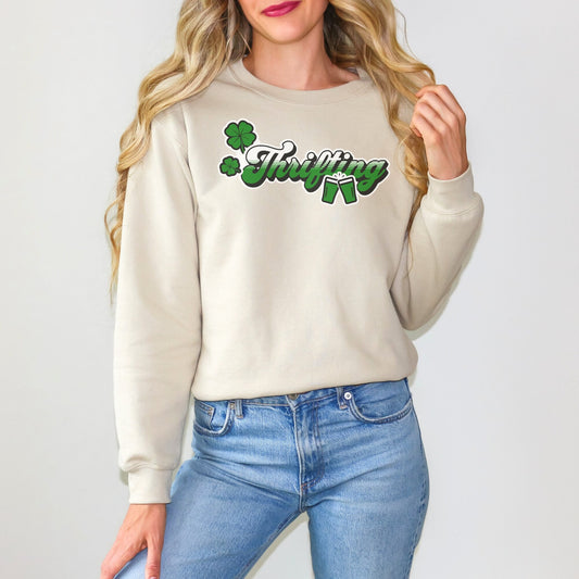 Thrifting St. Patrick's Day Sweatshirt